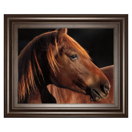Classy Living Chestnut Majesty Wall Art 26x22in | Country Farmhouse Cinnamon Mocha MDF Frame | Living Room & Office Decor | 1 x 26 x 22 in | Model 8388