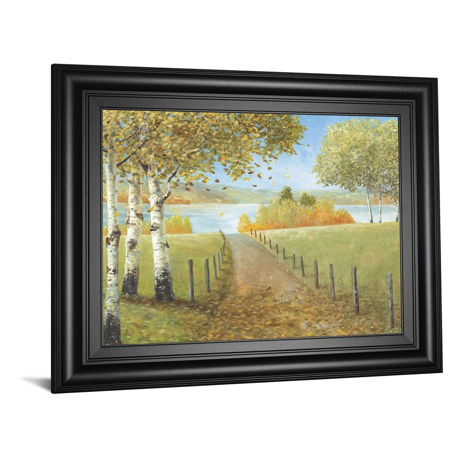 Classy Living Country Pathway Wall Art 26x22in | Transitional Multicolor Paper on MDF Frame | Living Room & Bedroom Decor | 26 x 22 x 1 in | Model 8418