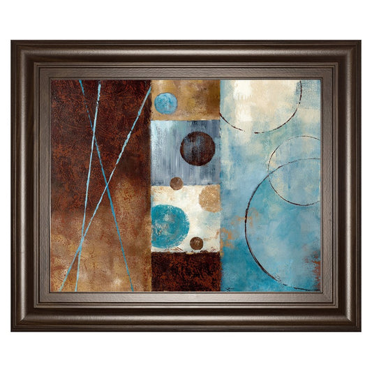 Classy Living Roll With It Wall Art 26x22in | Contemporary Abstract Cinnamon Mocha Frame | Living Room & Office Decor | 26 x 22 x 1 in | Model 8425
