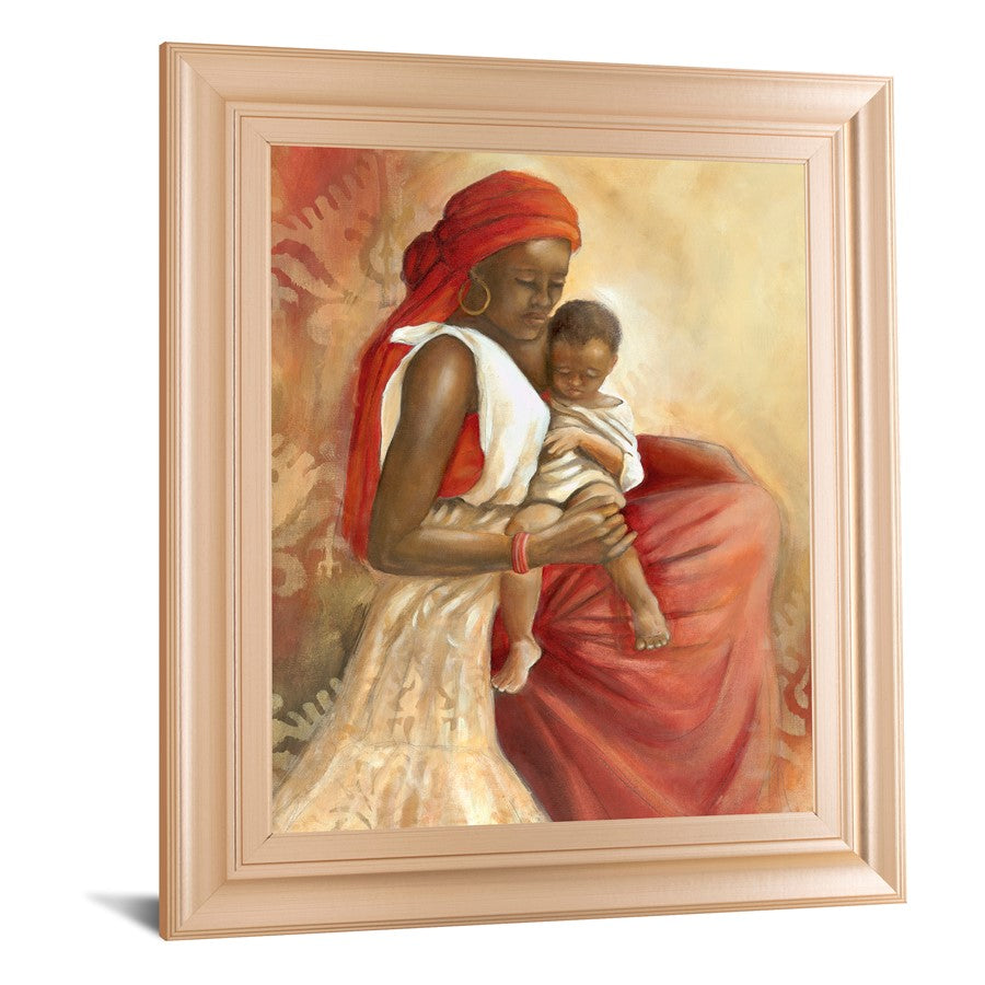 Classy Living Maternal Embrace 22x26in Wall Art | Contemporary Rose Gold Romance Frame | Living Room & Bedroom Decor | 22 x 26 x 1 in | Model 8431