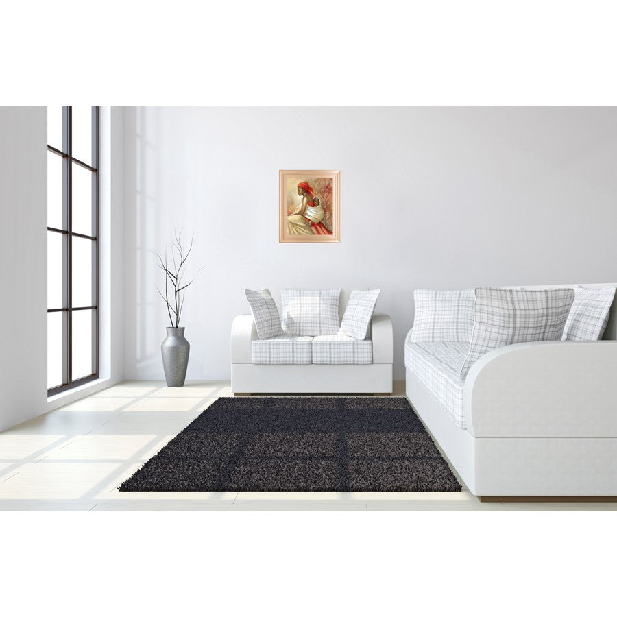 Classy Living Crimson Serenity Wall Art 22x26in | Contemporary Rose Gold Romance Frame | Living Room & Bedroom Decor | 22 x 26 x 1 in | Model 8432