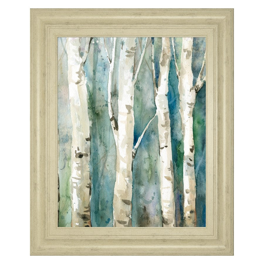 Classy Living Whispering Trunks 22x26in Wall Art | Transitional Paper on MDF in Ivory Bliss Frame | Living Room & Office Tranquil Decor | 22 | Model 8449