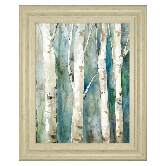 Classy Living Whispering Trunks 22x26in Wall Art | Transitional Paper on MDF in Ivory Bliss Frame | Living Room & Office Tranquil Decor | 22 | Model 8449