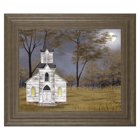 Classy Living Twilight Sanctuary Wall Art 26x22in | Transitional Tranquil Ash MDF Frame | Living Room & Office Decor | 26 x 22 x 1 in | Model 8459