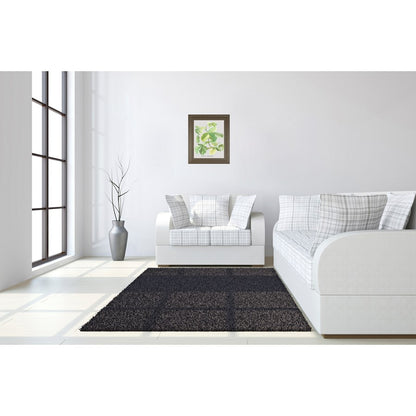Classy Living Fig Leaf Harmony Wall Art 22x26in | Transitional Tranquil Ash MDF Frame | Living Room & Bedroom Botanical Decor | 1 x 22 x 26 in | Model 8461