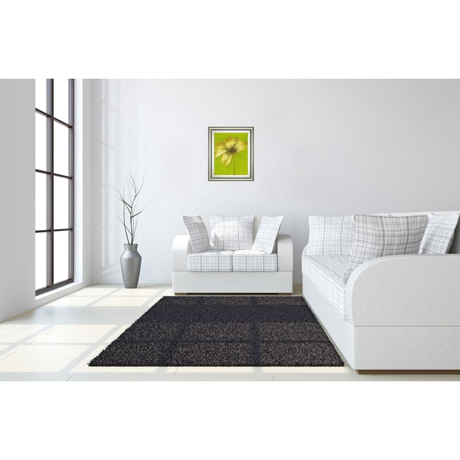 Classy Living Floral Burst 22x26in Wall Art | Transitional Silver Serenity MDF Frame | Living Room & Bedroom Botanical Decor | 1 x 22 x 26 in | Model 8468