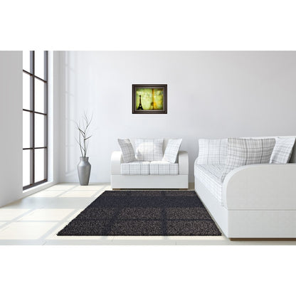 Classy Living Wishful Hearts II Wall Art 26x22in | Transitional Multicolor Paper Art in Dark Chocolate MDF Frame | Living Room & Office Decor | Model 8469