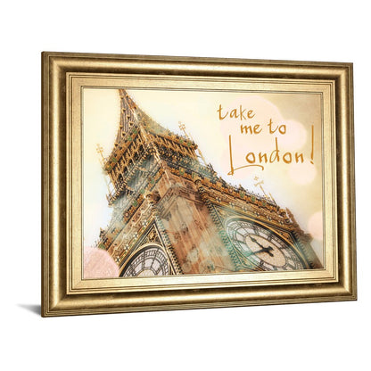 Classy Living London Dreamscape 26x22in Wall Art | Transitional Gilded Radiance MDF Frame | Living Room & Office Decor | 26 x 22 x 1 in | Model 8475
