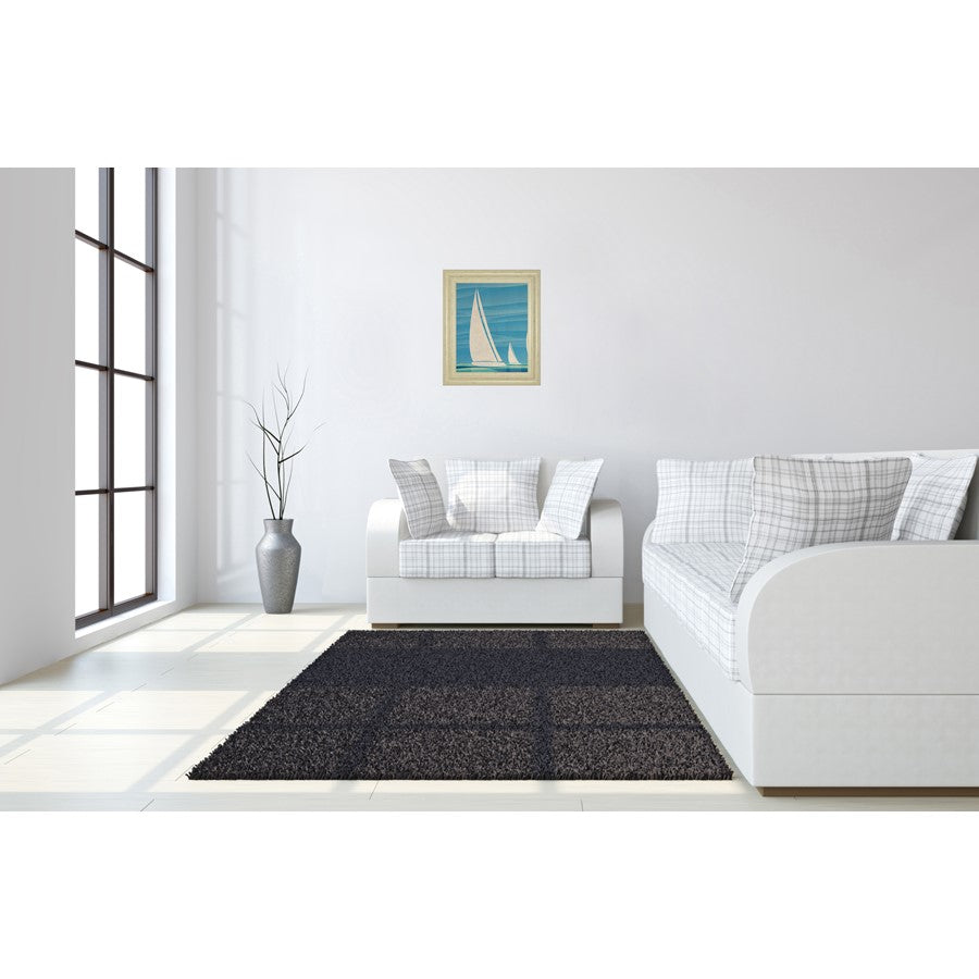 Classy Living Sailboat Serenity 22x26in Wall Art | Transitional Nautical Scene in Ivory Bliss Frame | Living Room & Office Coastal Decor | 22 | Model 8477