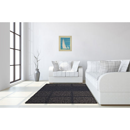 Classy Living Sailboat Serenity 22x26in Wall Art | Transitional Nautical Scene in Ivory Bliss Frame | Living Room & Office Coastal Decor | 22 | Model 8477
