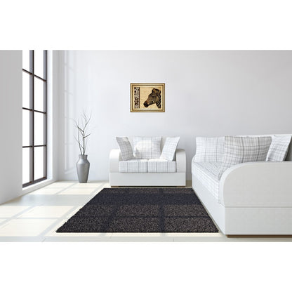 Classy Living Safari Zebra II 26x22in Wall Art | Transitional Gilded Radiance MDF Frame | Living Room & Office Graphic Art | 26 x 22 x 1 in | Model 8501