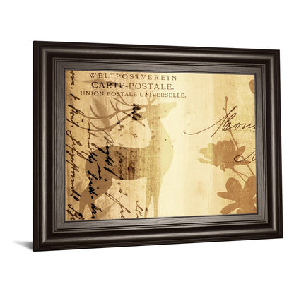 Classy Living Golden Post Script Wall Art 26x22in | Country/Farmhouse Dark Chocolate MDF Frame | Living Room & Bedroom Decor | 26 x 22 x 1 in | Model 8506