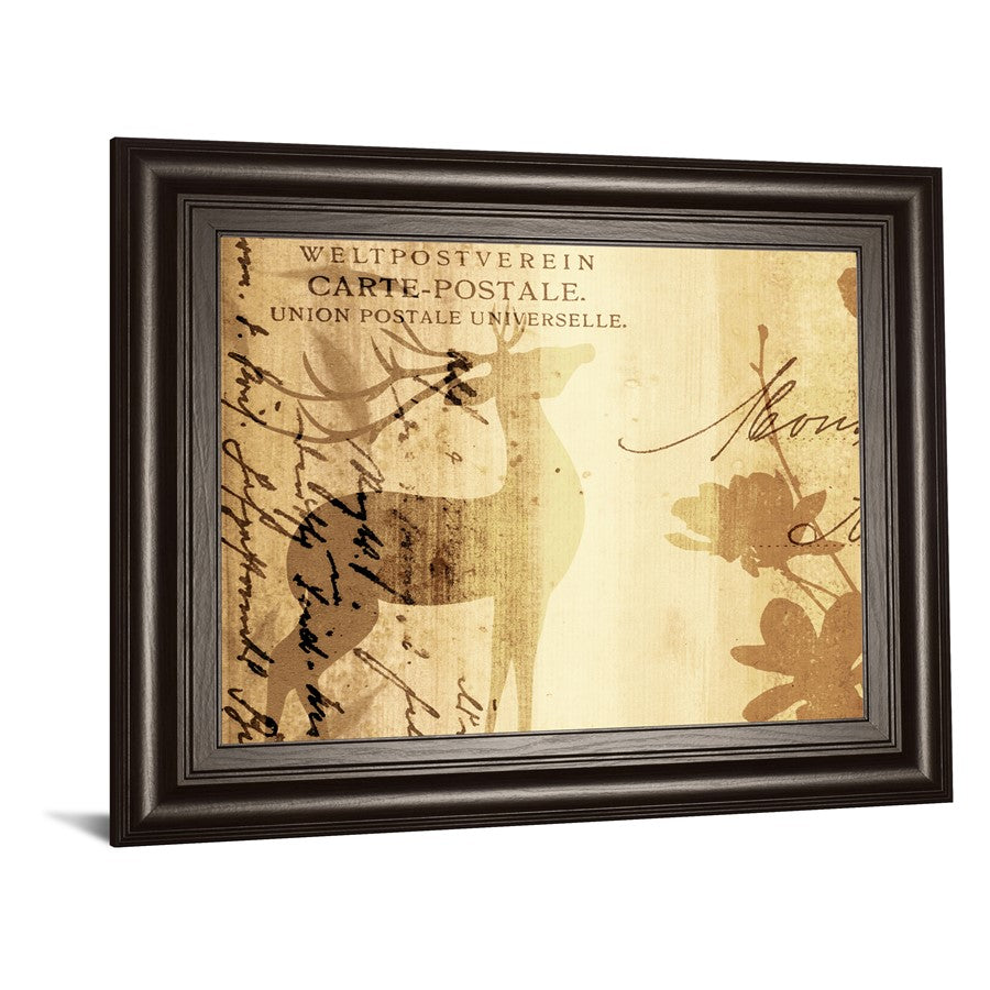 Classy Living Golden Post Script Wall Art 26x22in | Country/Farmhouse Dark Chocolate MDF Frame | Living Room & Bedroom Decor | 26 x 22 x 1 in | Model 8506