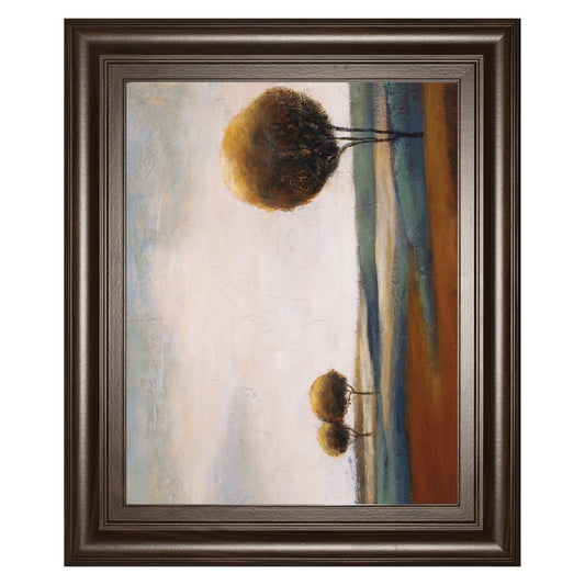 Classy Living Serene Countryside 26x22in Wall Art | Transitional Cinnamon Mocha MDF Frame with Glass | Living Room & Bedroom Decor | 26 x 22 | Model 8564