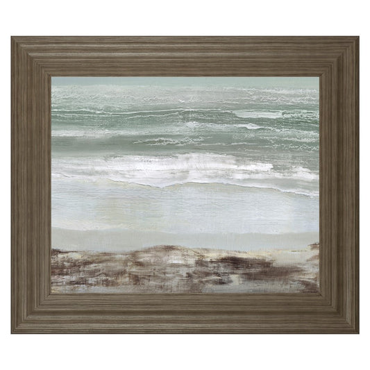 Classy Living Grey Dawn Wall Art 26x22in | Transitional Tranquil Ash MDF Frame | Living Room & Bedroom Coastal Decor | 26 x 22 x 1 in | Model 8566