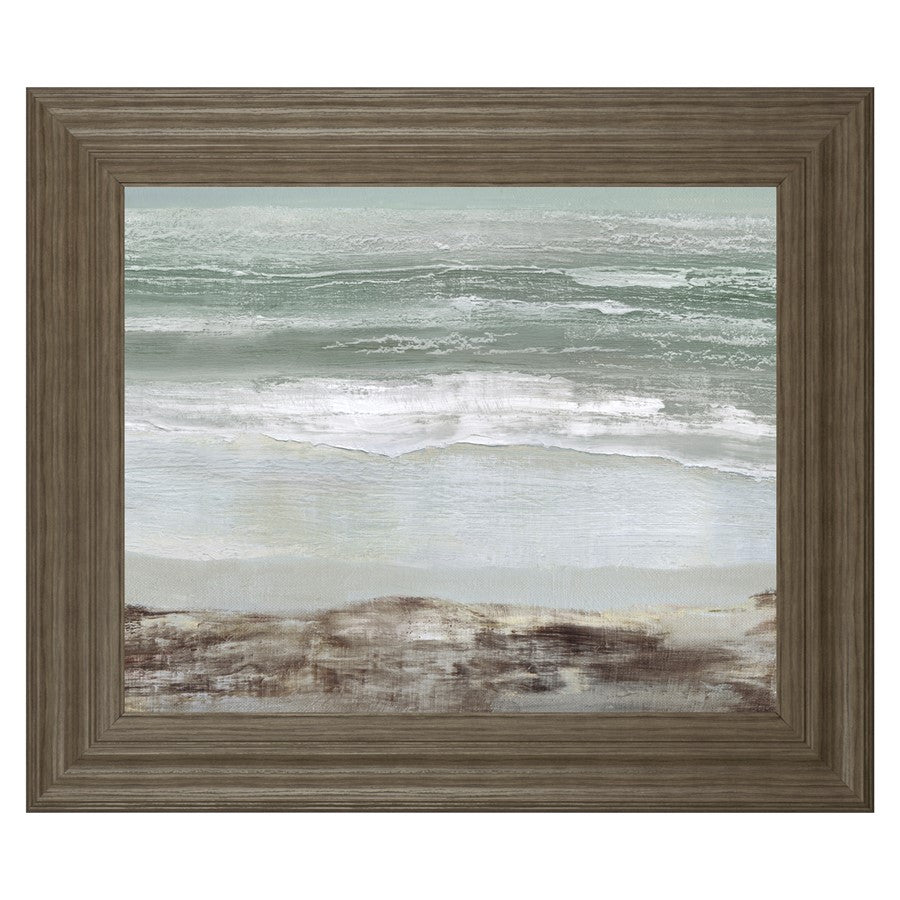 Classy Living Grey Dawn Wall Art 26x22in | Transitional Tranquil Ash MDF Frame | Living Room & Bedroom Coastal Decor | 26 x 22 x 1 in | Model 8566
