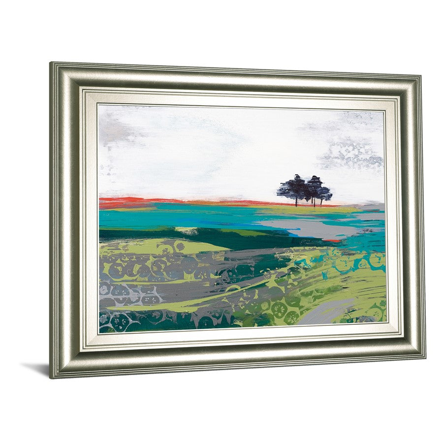 Classy Living Summer Breeze 26x22in Wall Art | Contemporary Silver MDF Frame with Glass | Living Room & Office Decor | 26 x 22 x 1 in | Model 8570