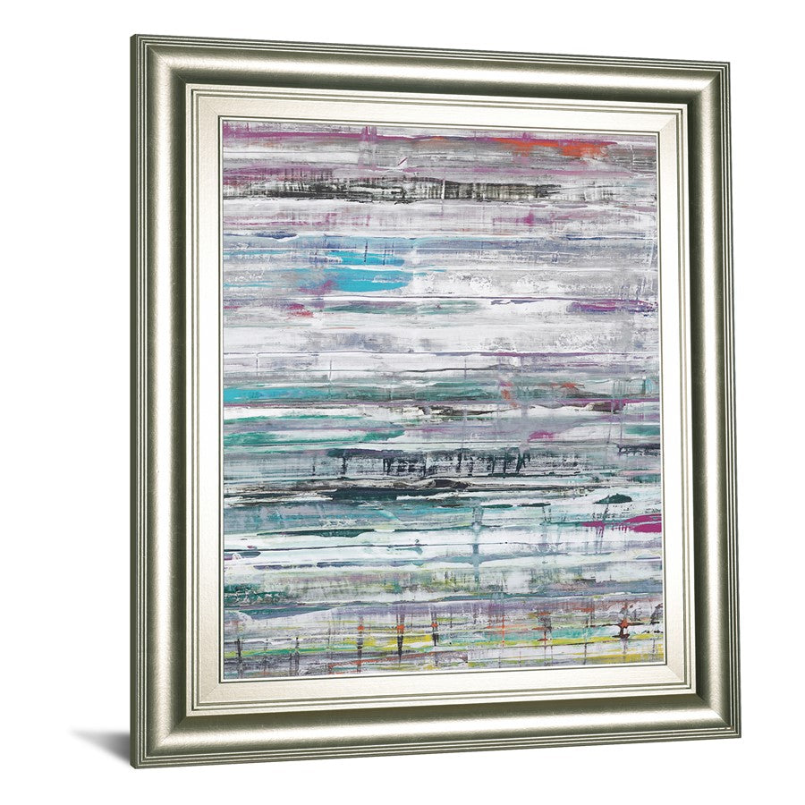 Classy Living Land Drift 22x26in Wall Art | Contemporary Abstract Silver Serenity MDF Frame | Living Room & Office Decor | 1 x 22 x 26 in | Model 8571