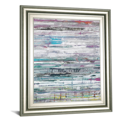 Classy Living Land Drift 22x26in Wall Art | Contemporary Abstract Silver Serenity MDF Frame | Living Room & Office Decor | 1 x 22 x 26 in | Model 8571