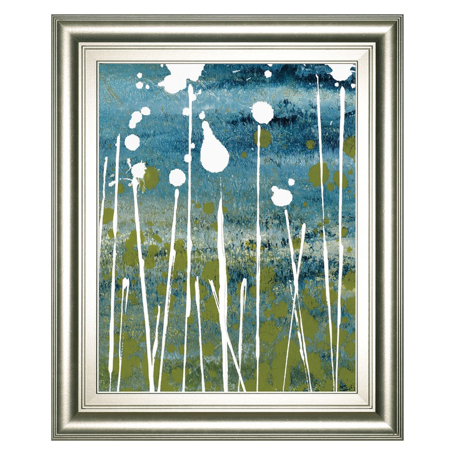 Classy Living Twilight Meadow 22x26in Wall Art | Contemporary Silver Serenity MDF Frame | Living Room & Bedroom Decor | 1 x 22 x 26 in | Model 8572