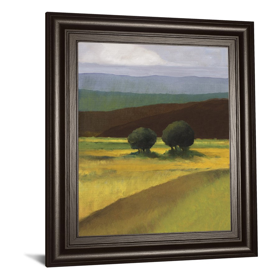 Classy Living Field of Light Wall Art 22x26in | Contemporary Multicolor Paper Art in Dark Chocolate MDF Frame | Living Room & Bedroom | Model 8593