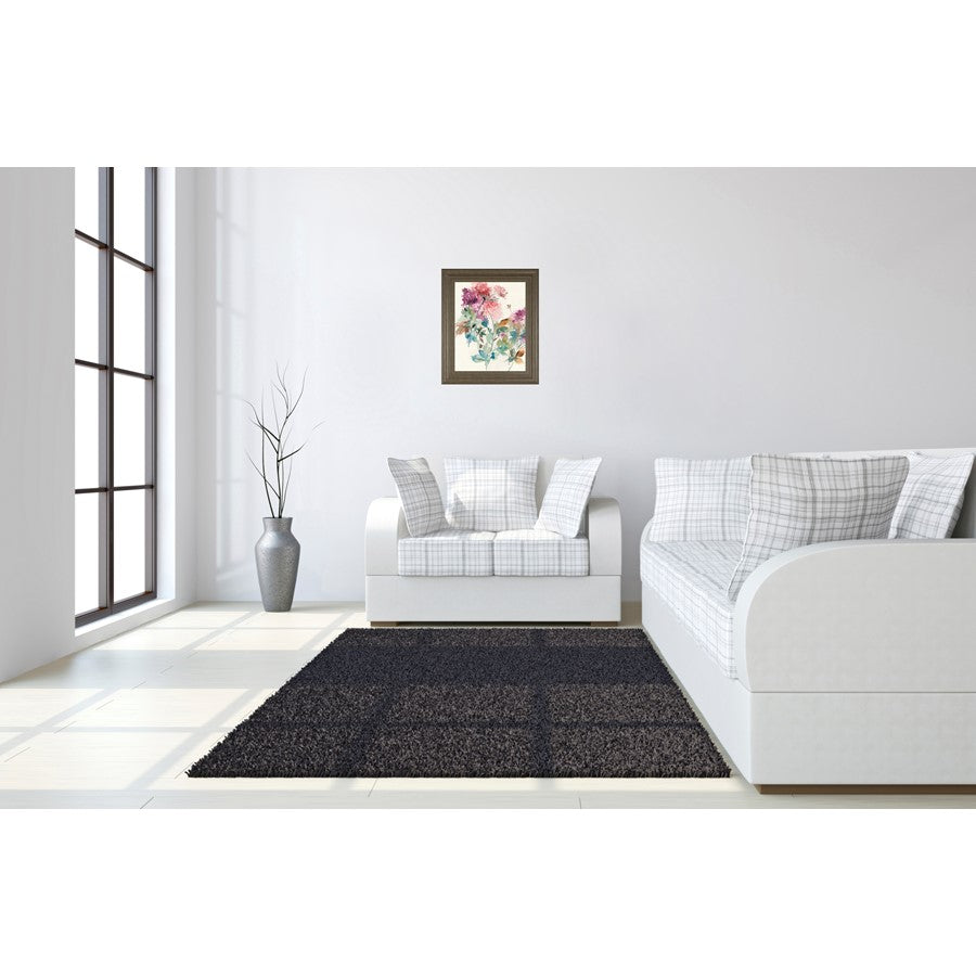 Classy Living Hydrangea Bloom 22x26in Wall Art | Contemporary Floral Paper Print in Tranquil Ash MDF Frame | Living Room & Bedroom Decor | 1 | Model 8601
