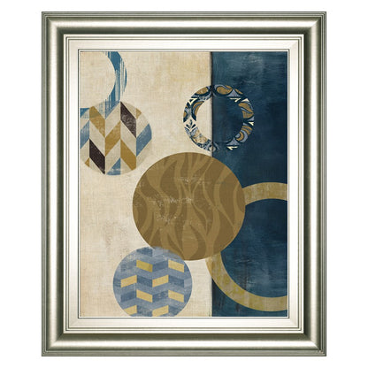 Classy Living Harmony Circles 22x26in Wall Art | Contemporary Abstract Silver Serenity Frame | Living Room & Office Decor | 1 x 22 x 26 in | Model 8612