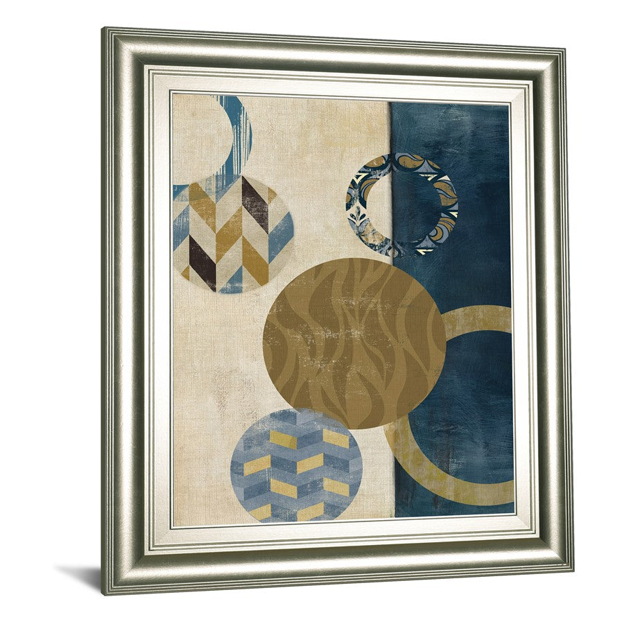 Classy Living Harmony Circles 22x26in Wall Art | Contemporary Abstract Silver Serenity Frame | Living Room & Office Decor | 1 x 22 x 26 in | Model 8612