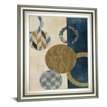 Classy Living Harmony Circles 22x26in Wall Art | Contemporary Abstract Silver Serenity Frame | Living Room & Office Decor | 1 x 22 x 26 in | Model 8612