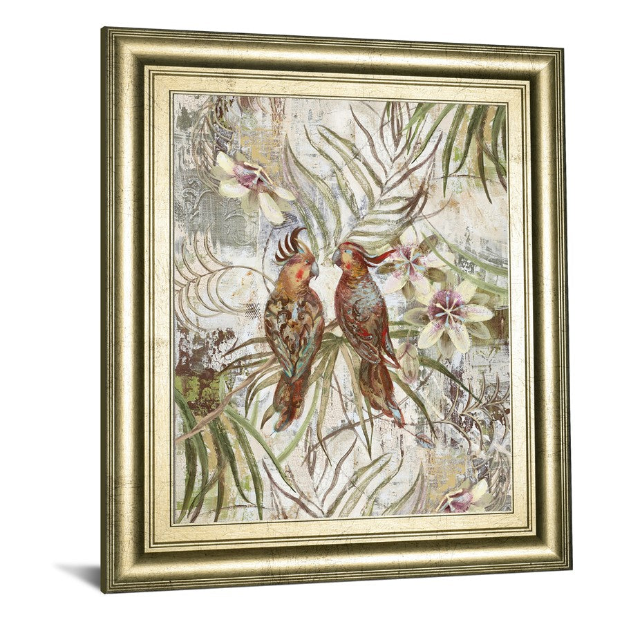 Classy Living Serene Birds Wall Art 22x26in | Transitional Gilded Radiance MDF Frame with Glass | Living Room & Bedroom Decor | 1 x 22 x 26 in | Model 8622