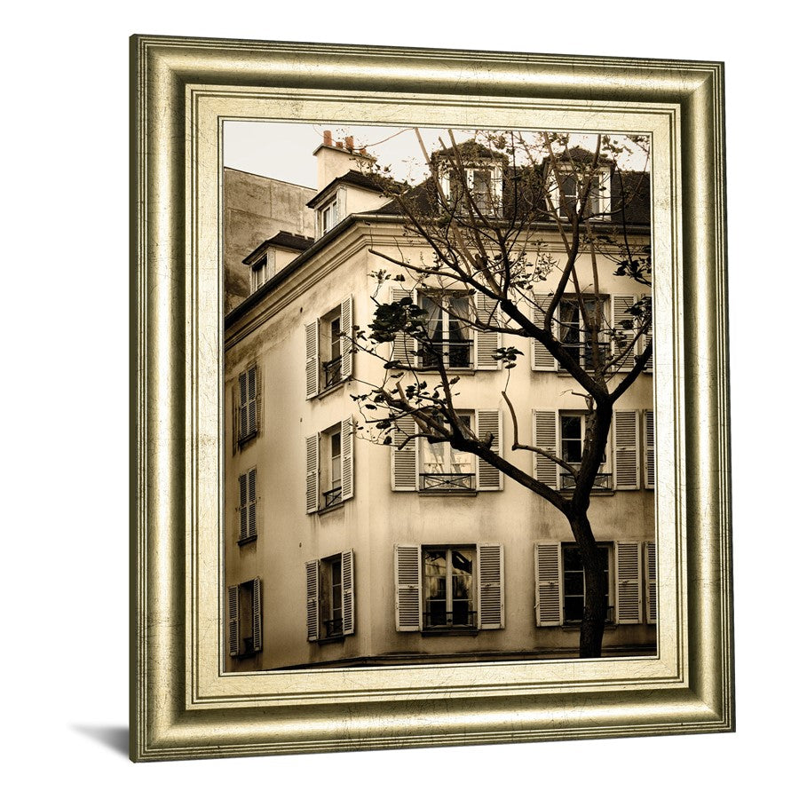 Classy Living Parisian Charm 22x26in Wall Art | Contemporary Framed Print in Crisp Chardonnay MDF Frame | Living Room & Office Decor | 22 x | Model 8625