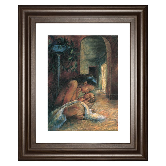 Classy Living Hallway Quietude Wall Art 22x26in | Contemporary Cinnamon Mocha MDF Frame | Living Room, Bedroom & Nursery Decor | 1 x 22 x 26 | Model 8634
