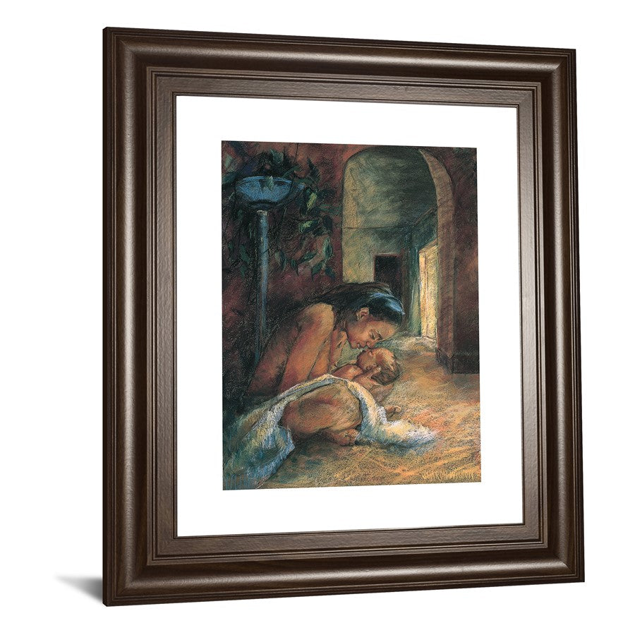 Classy Living Hallway Quietude Wall Art 22x26in | Contemporary Cinnamon Mocha MDF Frame | Living Room, Bedroom & Nursery Decor | 1 x 22 x 26 | Model 8634