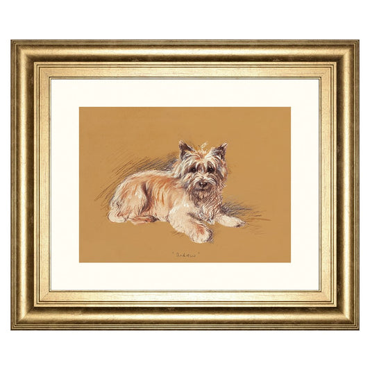 Classy Living Gentle Companion Wall Art 26x22in | Traditional Dog Portrait in Gilded Radiance Frame | Living Room & Office Decor | 1 x 26 x | Model 8636