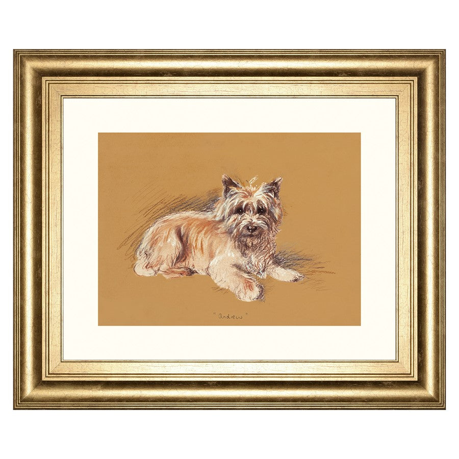 Classy Living Gentle Companion Wall Art 26x22in | Traditional Dog Portrait in Gilded Radiance Frame | Living Room & Office Decor | 1 x 26 x | Model 8636
