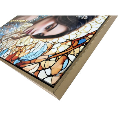 Classy Living Exquisite Jeweled Reverie, Blue/Brown/Gold/Ivory/Amber