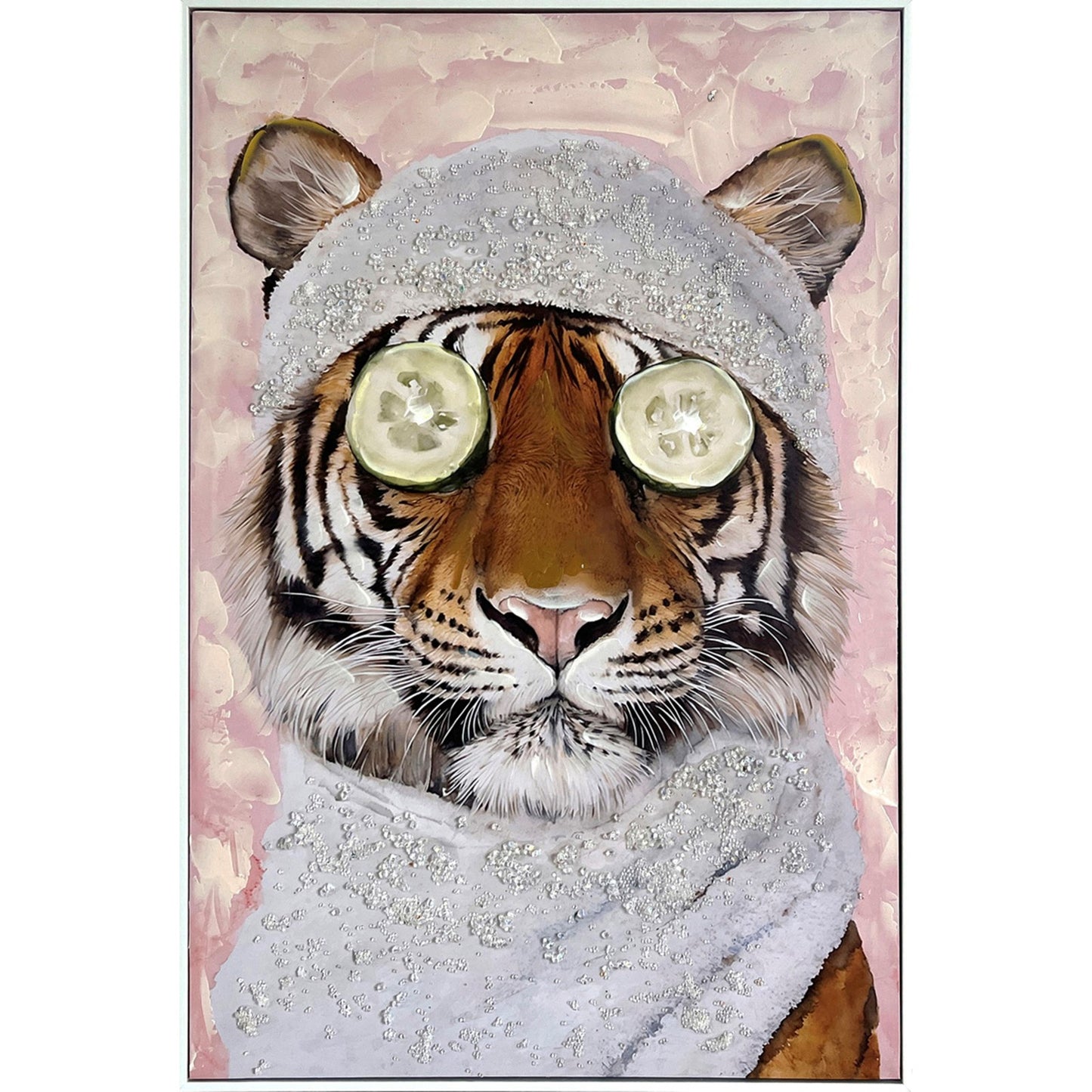 Classy Living Refreshing Spa Retreat 36"x24", Pink/White/Brown/Black/Silver