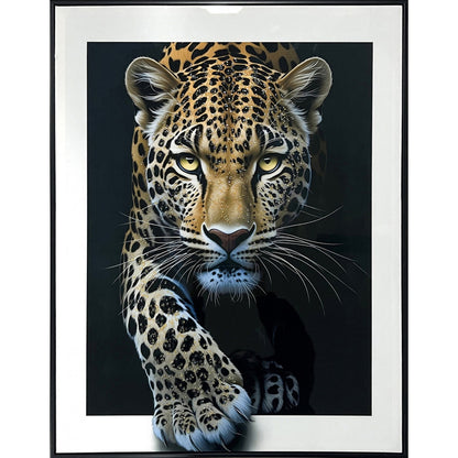Classy Living Untamed Midnight Stalker 32"x24" Gloss, Black/White/Gold