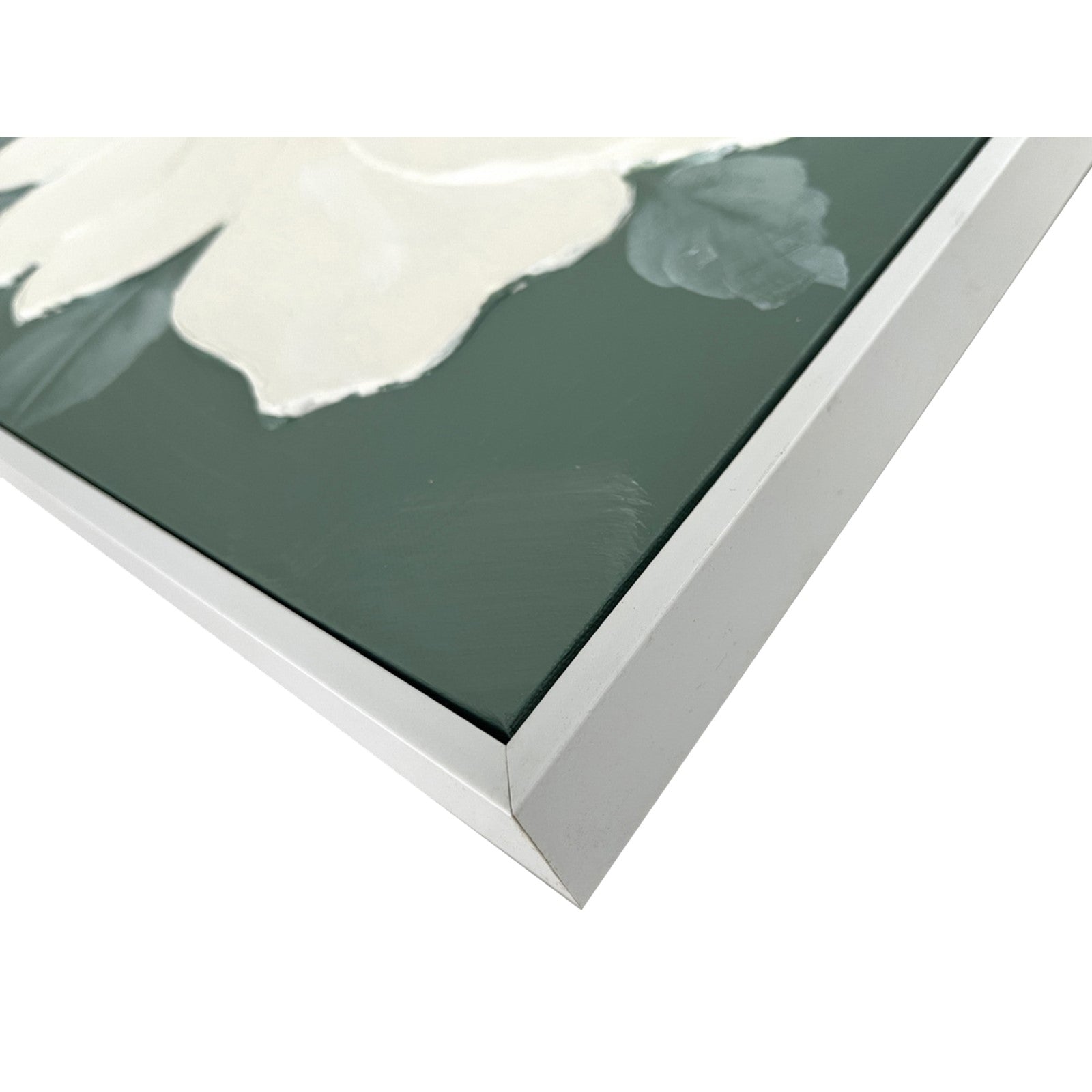 Classy Living Delicate Ivory Bloom 24"x24", Green/Ivory/Gold
