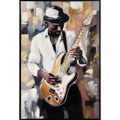 Classy Living Classic Midnight Riff 36"x24", Black/Gold/Cream/Taupe