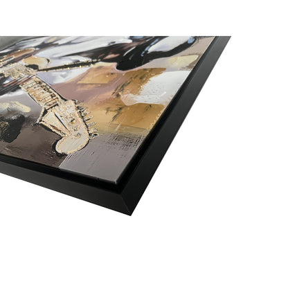 Classy Living Classic Midnight Riff 36"x24", Black/Gold/Cream/Taupe