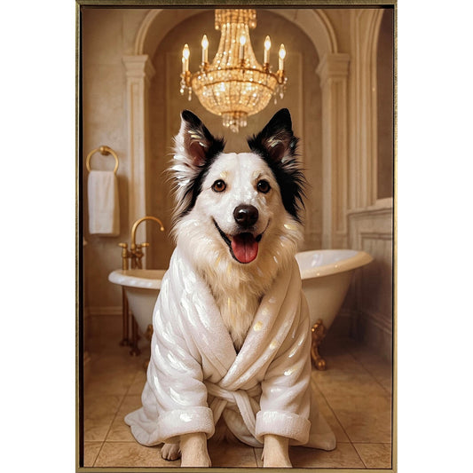 Classy Living Refreshing Spa Pup 24"x16", Black/Gold/Beige/White
