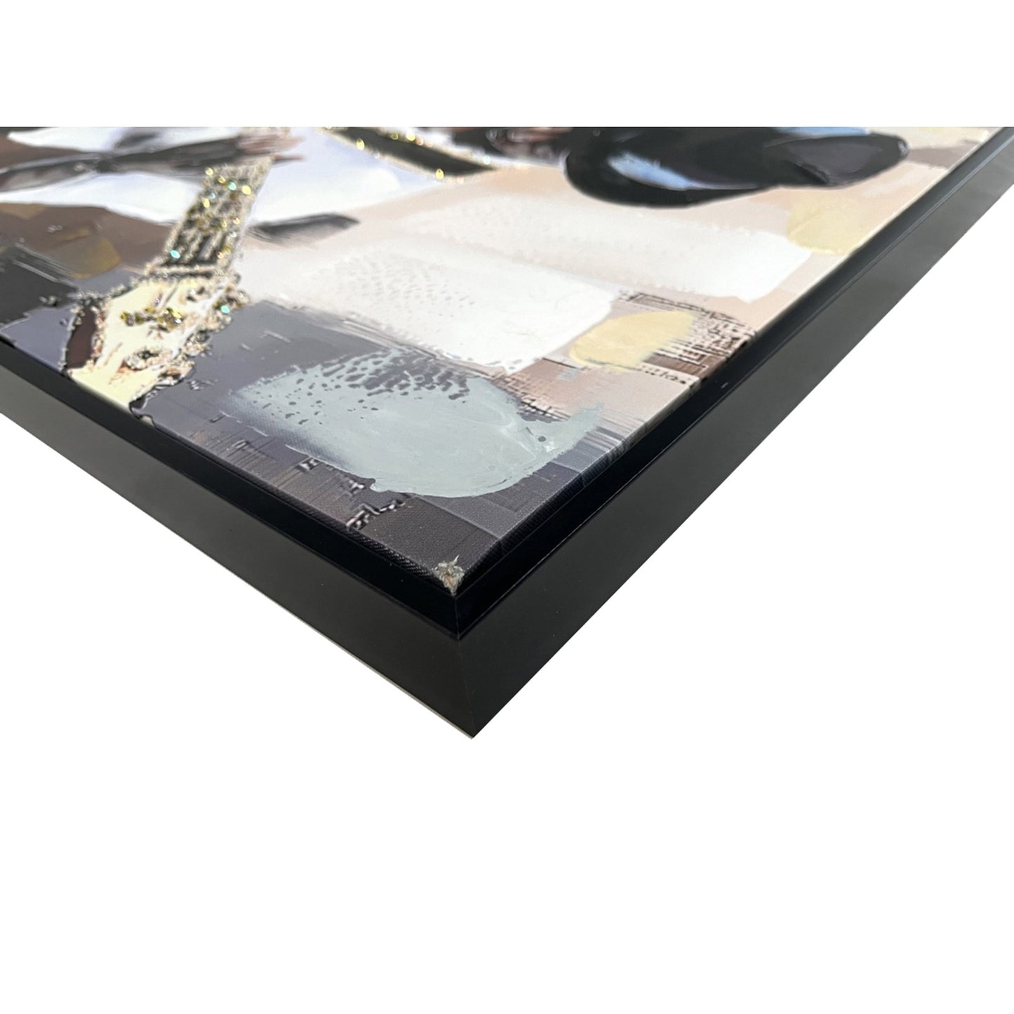Classy Living Classic Midnight Riff II 36"x24", Black/Cream/Taupe/Gold