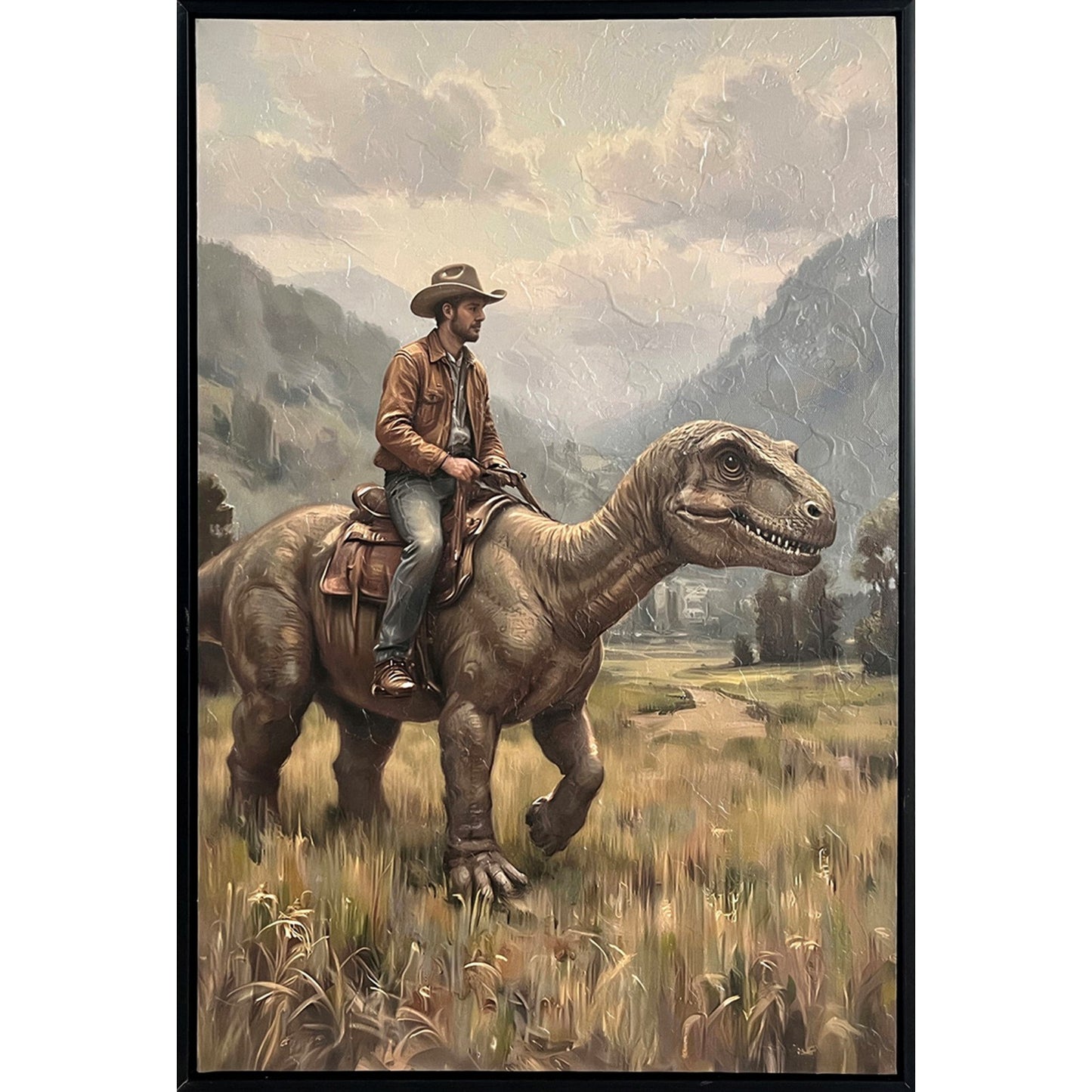Classy Living Wild Hearted Jurassic Trail, Black/Taupe/Gray/Green/Ivory