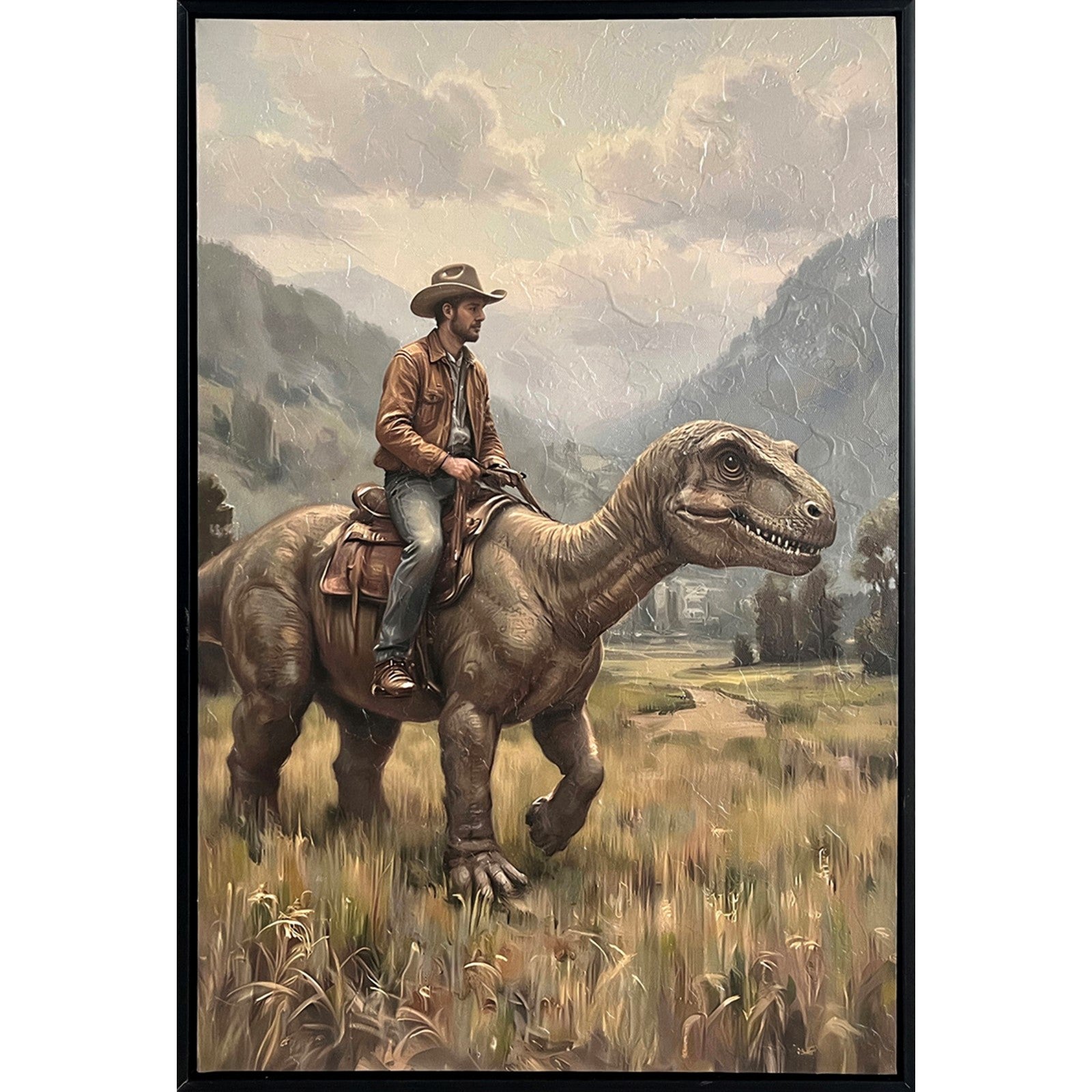 Classy Living Wild Hearted Jurassic Trail, Black/Taupe/Gray/Green/Ivory