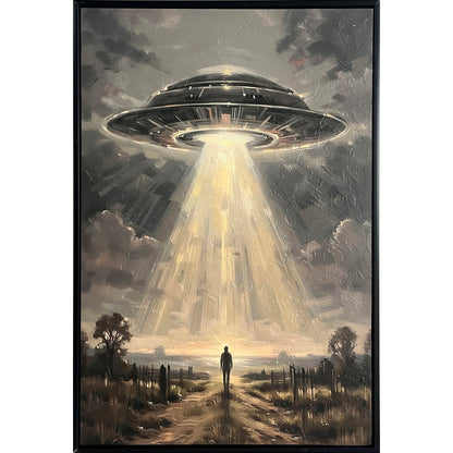 Classy Living Wild Hearted Celestial Arrival 24"x16", Black/Gray/Ivory