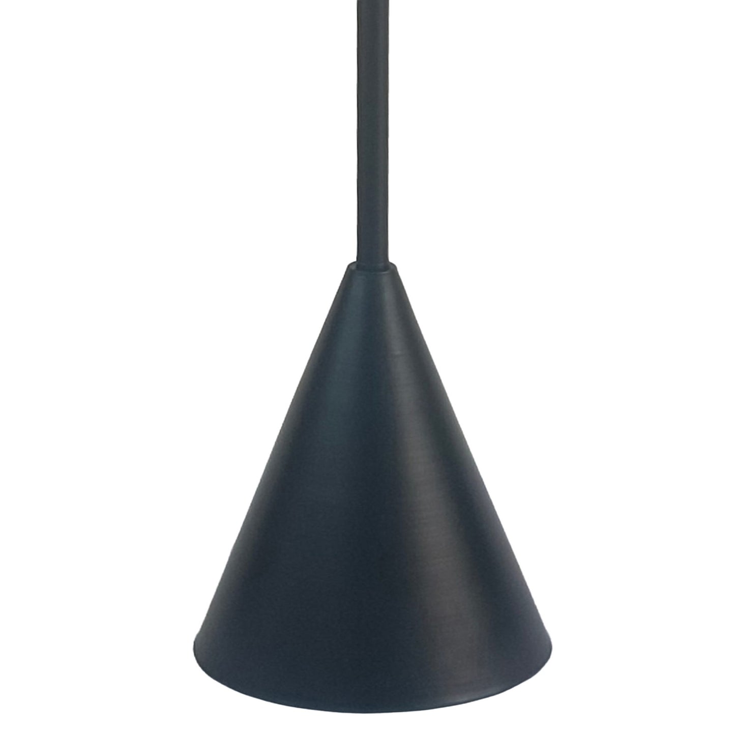Classy Living Conical Oasis 62"x19" Metal Floor Lamp, Black, Matte Black