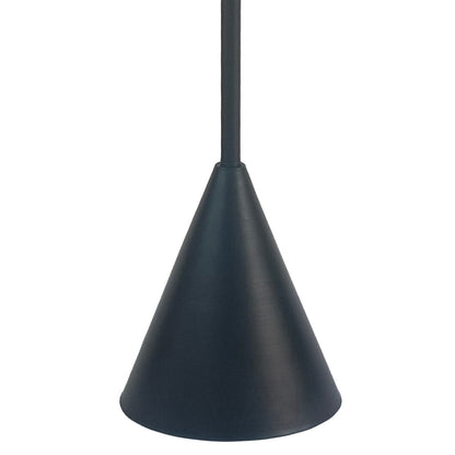 Classy Living Conical Oasis 62"x19" Metal Floor Lamp, Black, Matte Black