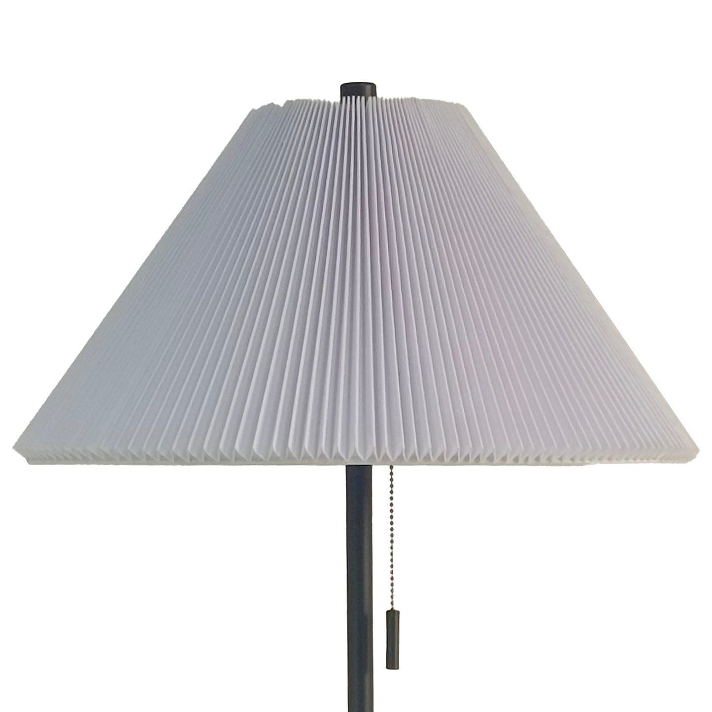 Classy Living Conical Oasis 62"x19" Metal Floor Lamp, Black, Matte Black
