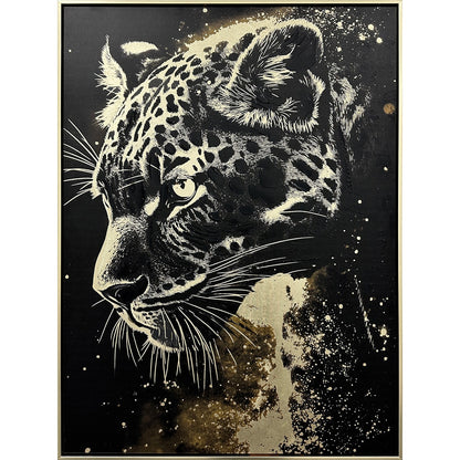 Classy Living Untamed Midnight Prowl 39"x30", Black/Ivory/Gold